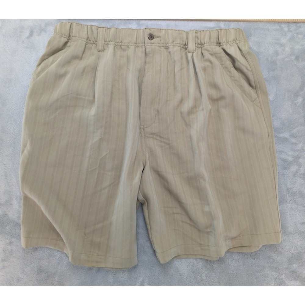 Big Dogs Shorts Men's XL Resortwear Chino Beige Drawstrings Golf Preppy Beach